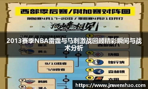 2013赛季NBA雷霆与马刺激战回顾精彩瞬间与战术分析