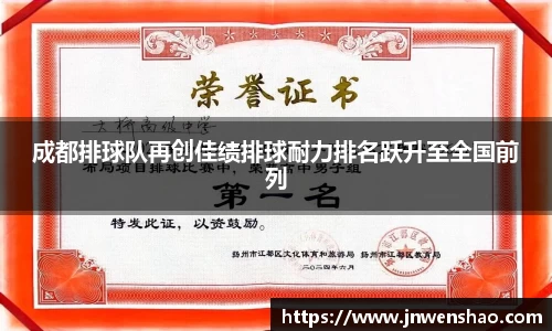 成都排球队再创佳绩排球耐力排名跃升至全国前列